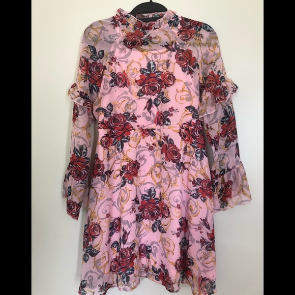 art class Other - ART CLASS SHEER FLORAL DRESS WITH SLIP 10/12